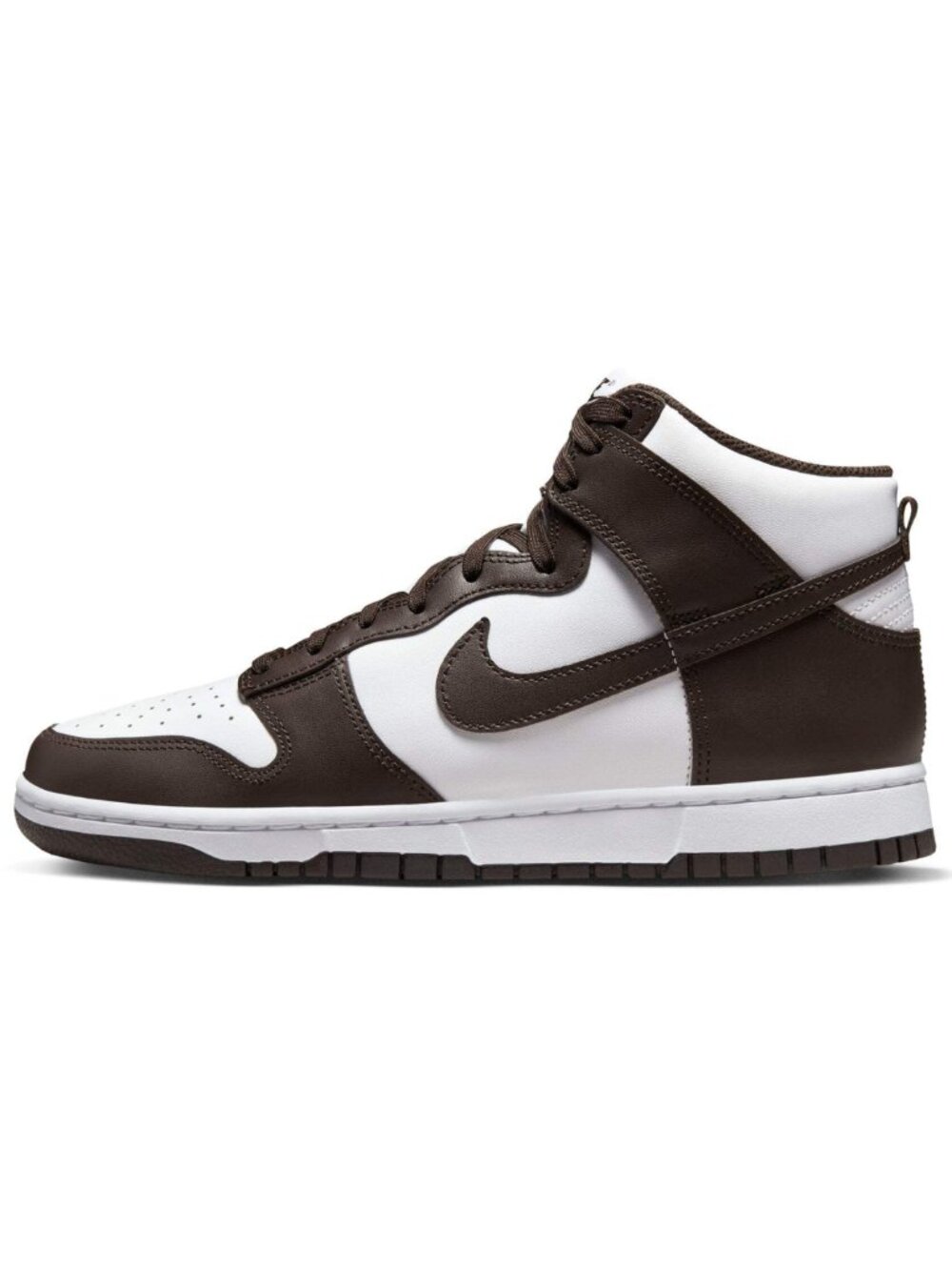 Nike Dunk HI Retro White / Velvet Brown - White Men's Size 8.5 (Women's Size 10)